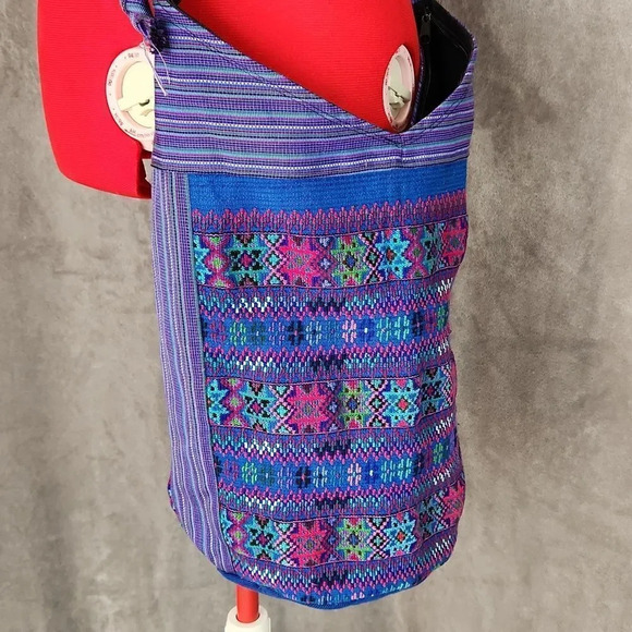 BOHO Stitched side satchel bag - Picture 2 of 9